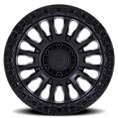 Aluminum Wheels 17X9 Rincon SBL FC857MB 5 On 127 Matte Black/Gloss Black Lip 71.5 Bore 1 Offset Fuel Off Road Wheels