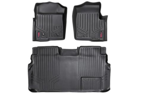 Heavy Duty Floor Mats Front/Rear-09-12 Ford F-150 SuperCrew Cab Rough Country