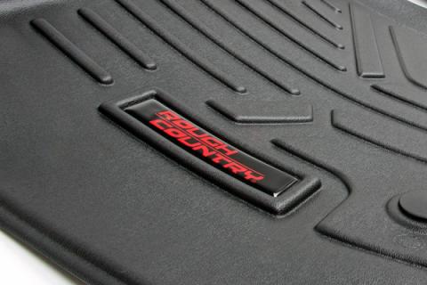 Heavy Duty Floor Mats Front/Rear-15-Up Ford F-150 SuperCrew Cab Rough Country