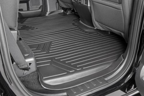Heavy Duty Floor Mats Front/Rear-15-Up Ford F-150 SuperCrew Cab Rough Country