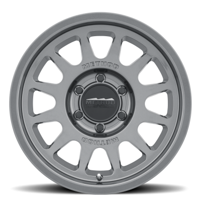 Aluminum Wheels 15x7 Bead Grip MR703 Bolt Pattern 5 On 100 Offset 15 Lip Size 1.18 Gloss Titanium SL Method