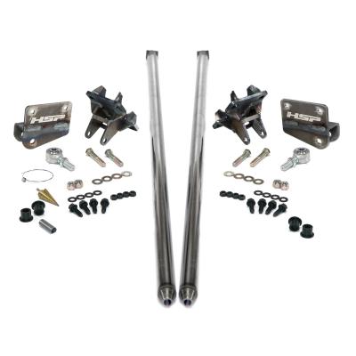 HSP Traction Bars For 2017.5-2022 Ford Powerstroke 6.7 Liter F350 SRW Regular Cab Long Bed-Silk Stain Black