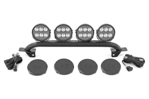 Light Bar Mount 6.5 Inch Round LED (Quad) OE Modular Steel Ford Bronco (21-25) Rough Country