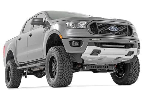 LED Light Kit Bumper Mount 20 Inch Spectrum Single Row Ford Ranger (19-23) Rough Country