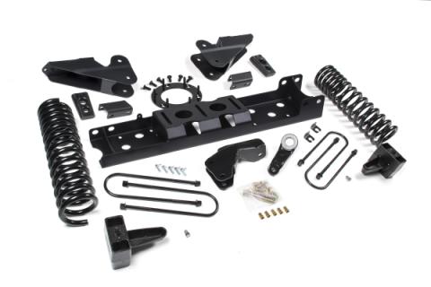 19-24 RAM 3500 6.5 Inch Radius Arm Bracket 5 Inch Rear Block With Overload Diesel 8-Bolt T-Case Fox Adventure Shocks Zone Offroad