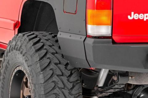 Jeep Rear Lower Quarter Panel Armor for Trimmed Fender Flares 84-96 Cherokee XJ Rough Country