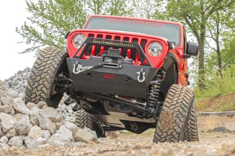 Jeep Engine + Transfer Case + Gas Tank Skid Plate System 18-20 JL Unlimited 3.6L Rough Country