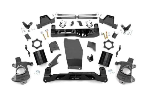 7 Inch GMC Suspension Lift Kit 14-16 Sierra 1500 Denal 4WD w/MagneRide Aluminum Rough Country