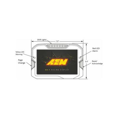 CD-7 Carbon Non-Logging/ Non-GPS Display 7-inch diagonal screen, carbon fiber enclosure, wiring harness included AEM Electronics