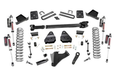 6 Inch Suspension Lift Kit w/Front Drive Shaft Vertex 17-19 F-250/350 4WD Diesel 4 Inch Axle w/Overloads Rough Country