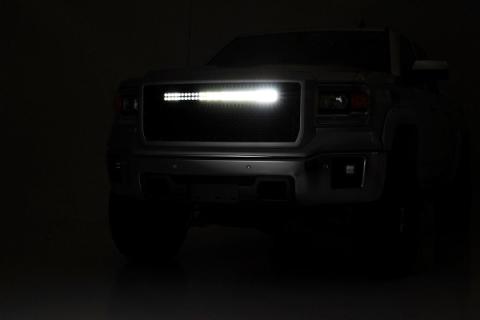 30-Inch Curved Cree LED Light Bar - Dual Row Chrome Series w/ Cool White DRL Rough Country
