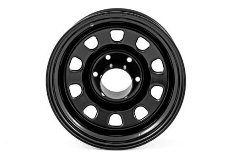 Steel Wheel Black 17x9 6x5.5 4.25 Bore -12mm Rough Country