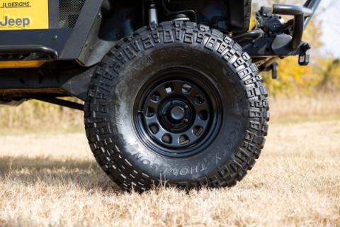 Steel Wheel Black 17x9 5x5 3.30 Bore -12mm Rough Country