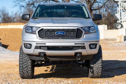 Ford Tow Hook to Shackle Conversion Kit Mounts &amp; Standard D-Rings 19-20 Ranger Rough Country
