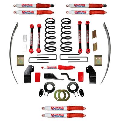 Suspension Lift Kit w/Shock Nitro Shocks 4-4.5 Inch Lift Class II All 4 Shocks 00-01 Dodge Ram 2500 00-01 Dodge Ram 3500 Skyjacker