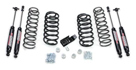 97-06 Jeep Wrangler TJ 2 Inch Coil Spring Lift Kit & 9550 VSS Twin-Tube Shocks TeraFlex