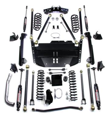 03-06 Wrangler TJ LWB 5 Inch Pro LCG Long Arm Suspension System & 9550 VSS Twin-Tube Shocks TeraFlex