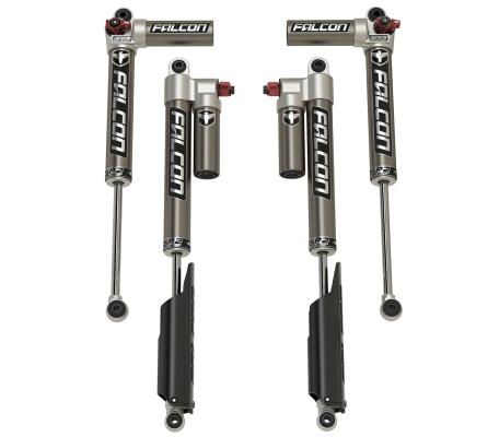 20+ Jeep Gladiator JT SP2 3.3 Fast Adjust Piggyback Shock Kit 3.5-4.5 Inch Lift Long-Travel Falcon Shocks