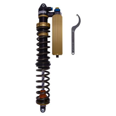 Suspension Shock Absorber and Coil Spring Assembly Monotube Front Left Can-Am Maverick X3 Type III Hard Anodized Black Hawk Powersports Bilstein