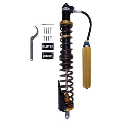 Suspension Shock Absorber and Coil Spring Assembly Monotube Rear Left Can-Am Maverick X3 Max RS Turbo R Type III Hard Anodized Black Hawk Powersports Bilstein