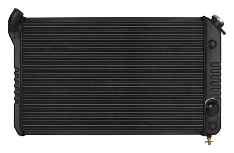 73-76 Corvette Aluminum Radiator Black Night Rider Series Cold Case Radiators