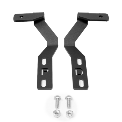 2019-Present Ford Ranger Ditch Mounts 18W 3x2 Amber LED Pods Wiring Harness Cali Raised LED