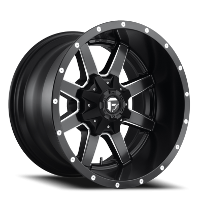 Aluminum Wheels 24X12 Maverick D538 5 On 127/5 On 139.7 Black Milled 87.1 Bore -44 Offset Fuel Off Road Wheels
