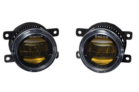 Elite Series Fog Lamps for 2013-2015 Honda Crosstour Pair Yellow 3000K Diode Dynamics