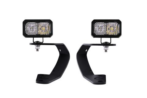 Stage Series 2in LED Ditch Light Kit for 2010-2021 Toyota 4Runner Sport White Combo Diode Dynamics