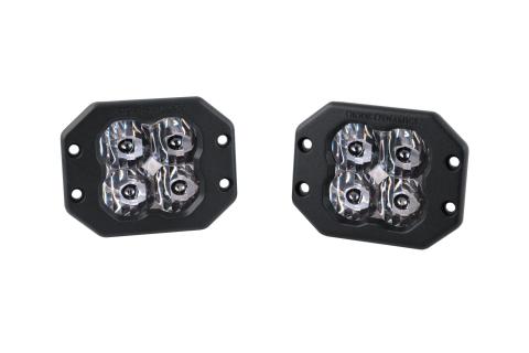 SS3 Sport ABL White SAE Driving Flush Pair Diode Dynamics