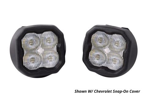 SS3 LED Fog Light Kit for 2007-2014 GMC Yukon Yellow SAE Fog Pro w/ Backlight Diode Dynamics