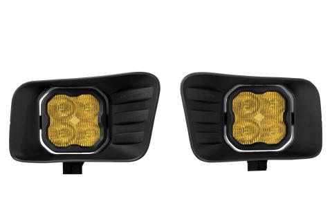 SS3 LED Fog Light Kit for 2009-2012 Ram 1500 Yellow SAE Fog Max w/ Backlight Diode Dynamics