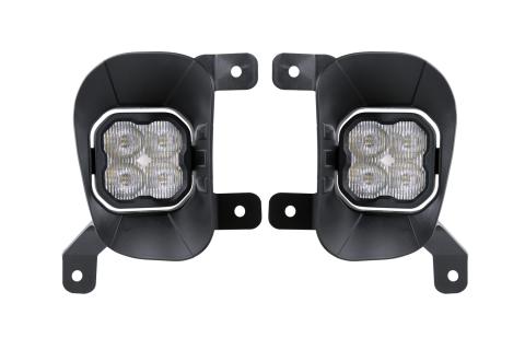 SS3 LED Fog Light Kit for 2013-2018 Ram 1500 White SAE Fog Pro w/ Backlight Diode Dynamics