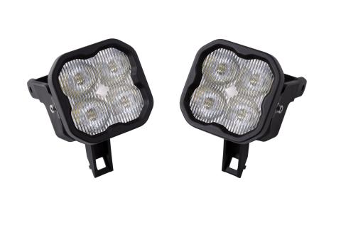SS3 LED Fog Light Kit for 2000-2005 Ford Excursion White SAE Fog Max w/ Backlight Diode Dynamics