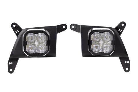 SS3 LED Fog Light Kit for 2020-2021 Chevrolet Silverado HD 2500/3500 White SAE Fog Pro w/ Backlight Diode Dynamics