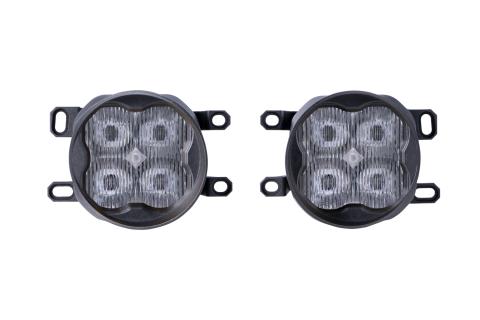 SS3 LED Fog Light Kit for 2018-2020 Toyota Sienna, White SAE Fog Sport with Backlight Diode Dynamics