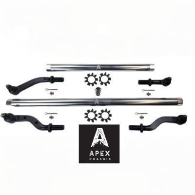 Heavy Duty Polished Aluminum Tie Rod and Drag Link Axle Swap Kit Currie 70 Inch Jeep JK 2.5T for Axle Upgrade Options Only Apex Chassis