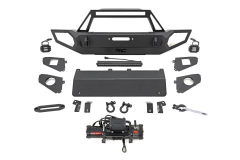 Front Winch Bumper 9500S Jeep Gladiator JT/Wrangler JK & JL/Wrangler Unlimited 4WD Rough Country