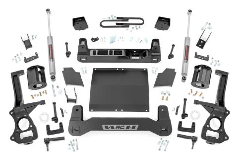 6 Inch Lift Kit Mono Leaf Rear Diesel Chevy Silverado 1500 4WD (22-24) Rough Country