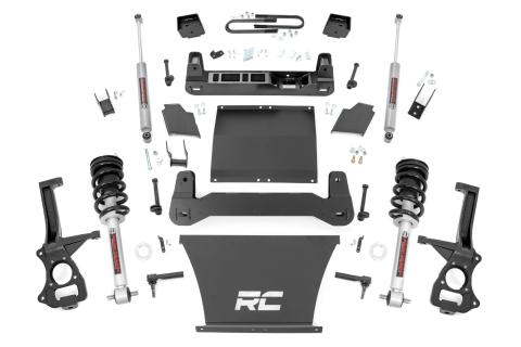 6 Inch Lift Kit Mono Leaf Rear N3 Struts Chevy Silverado 1500 (22-24) Rough Country