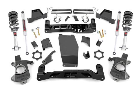 6 Inch Lift Kit Cast Steel M1 Struts/M1 Silverado/Sierra 1500 (14-18 & Classic) Rough Country
