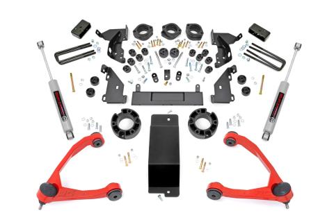 4.75 Inch Lift Kit Combo Red UCA Silverado/Sierra 1500 (14-15) Rough Country