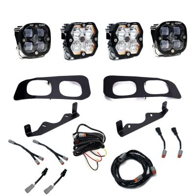 Squadron 2.0 Pro/Squadron Sae Dual Fog Pocket Light Kit Ford 2023-26 F-250/350 Super Duty Clear Toggle Baja Designs