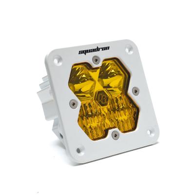 Squadron 2.0 Sport White Flush Mount LED Auxiliary Light Pod Universal Baja Amber Driving/Combo Baja Designs