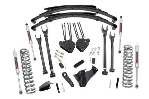 6 Inch Lift Kit Gas 4 Link M1 Leaf Springs Ford F-250/F-350 Super Duty (05-07) Rough Country