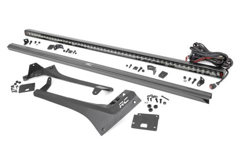 LED Light Kit Windshield 50 Inch Spectrum Single Row Jeep Gladiator JT/Wrangler JL (18-26) Rough Country