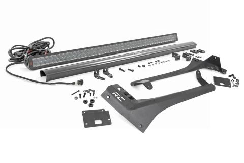 LED Light Kit Windshield 50 Inch Spectrum Dual Row Jeep Gladiator JT/Wrangler JL (18-26) Rough Country