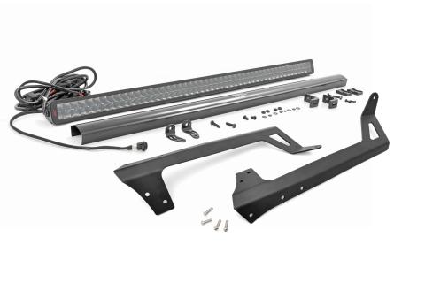 LED Light Kit Windshield 50 Inch Spectrum Dual Row Jeep Wrangler JK/Wrangler Unlimited (07-18) Rough Country