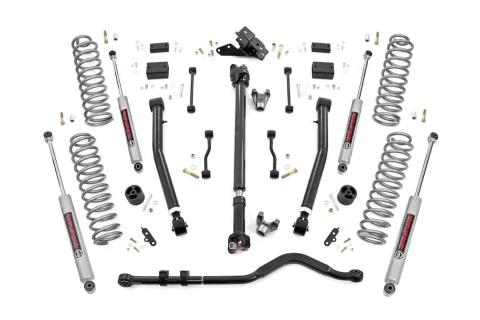 3.5 Inch Lift Kit Adj Lower FR D/S Jeep Wrangler JL 4WD (2024-2026) Rough Country