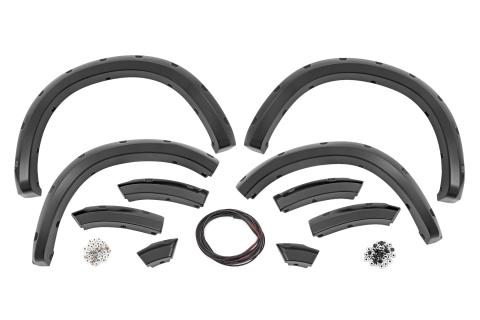 Pocket Fender Flares GW7 Bright White Ram 1500 2WD/4WD (2009-2018 & Classic) Rough Country